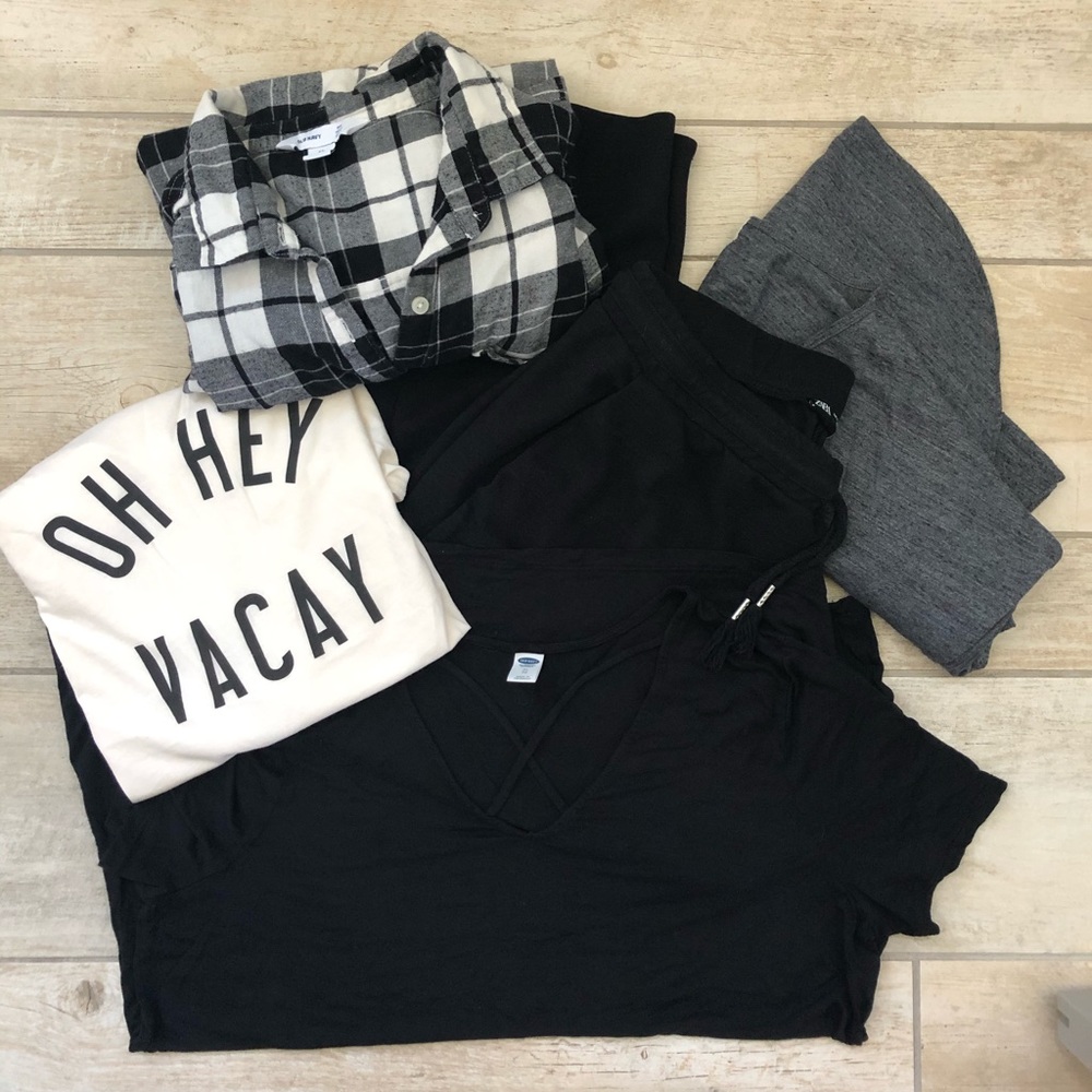 Gray, black & white XL bundle